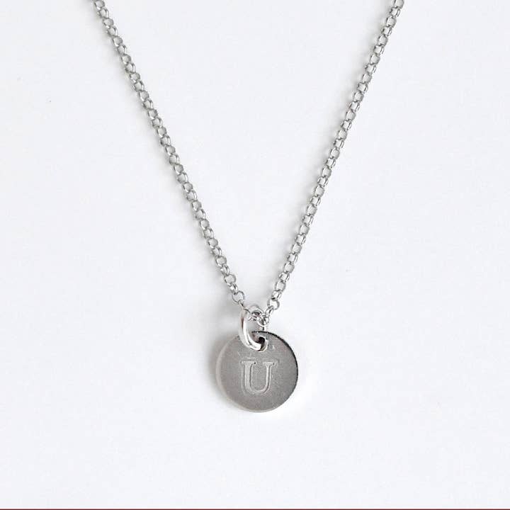 FELIX Z DESIGNS - Wholesale Pendant/Charm Necklace - 925 Silver Letter Tag (pack of 5) - SILVER