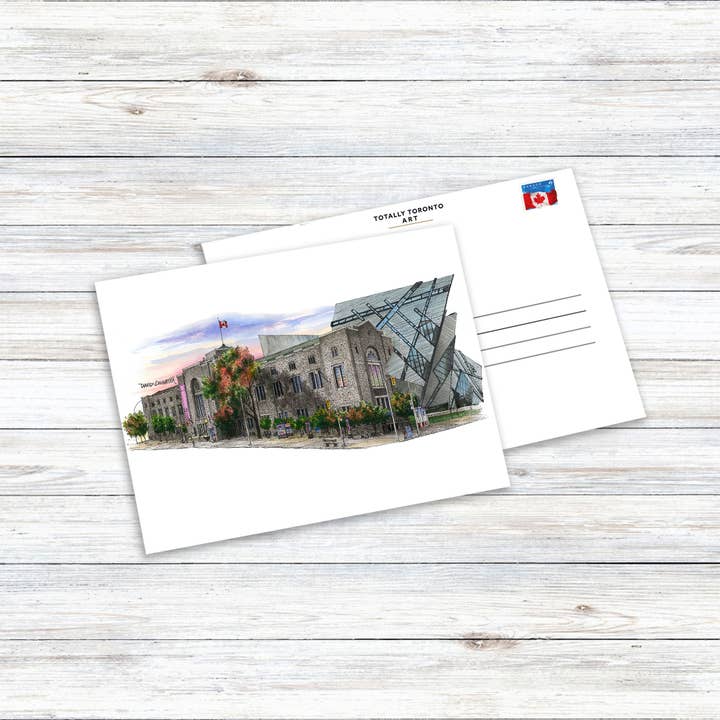 Totally Toronto Art/Sassy City Studio - Wholesale Postcard - Royal Ontario Museum Postcard
