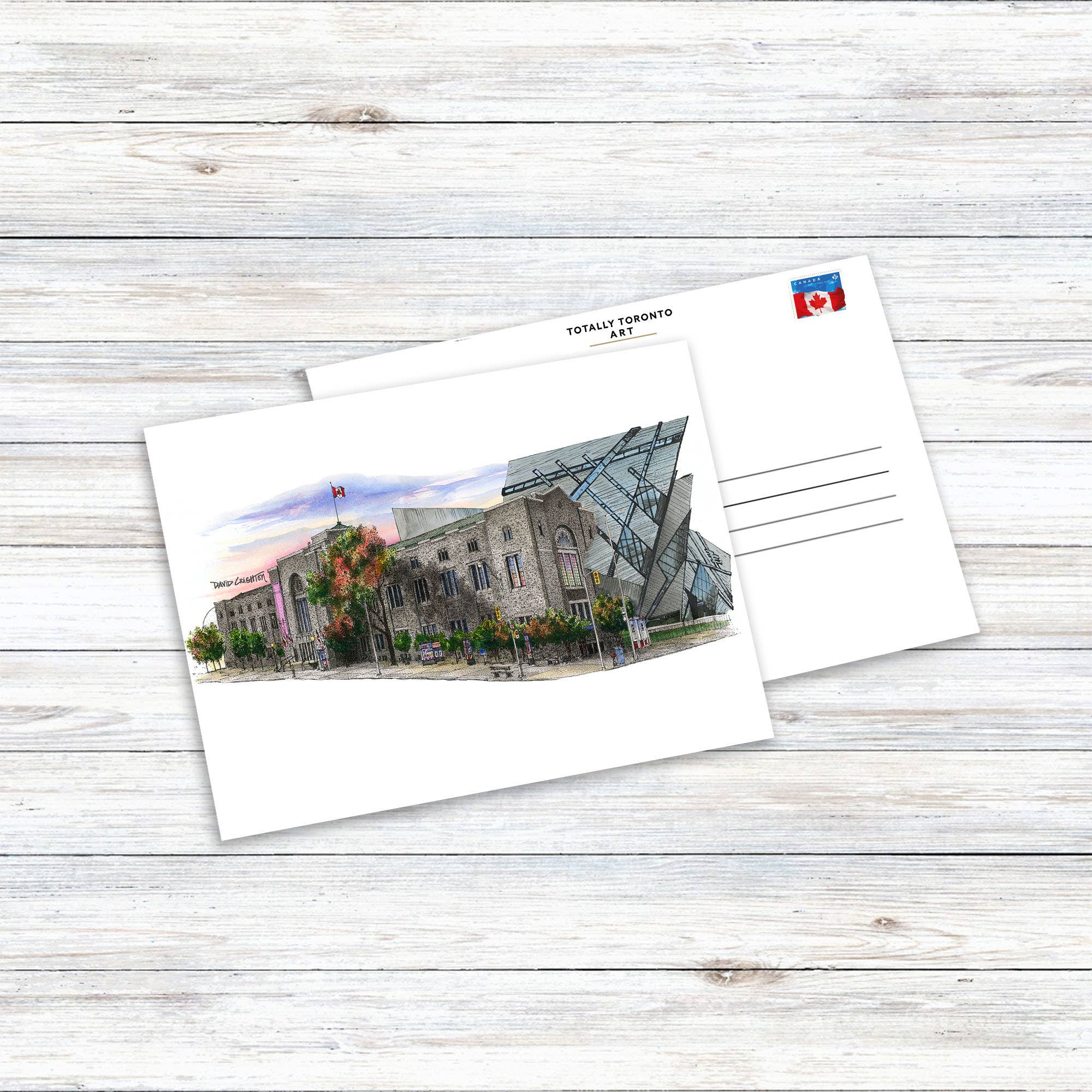 Totally Toronto Art/Sassy City Studio – Großhandel Postkarten – Postkarte des Royal Ontario Museum