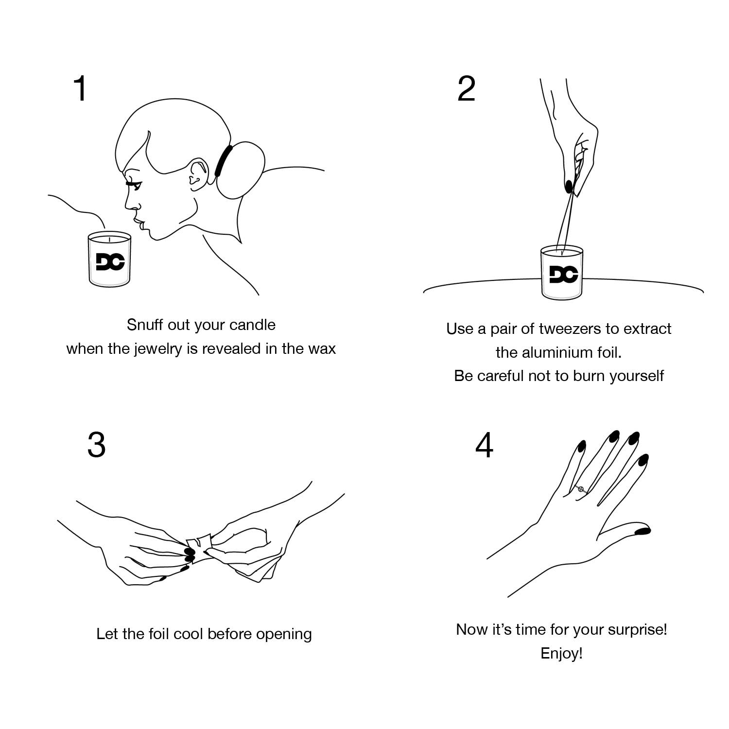 Daniella’s Candles - Vente Bougie en bocal - Bougie bijoux fleur de pommier et vanille3