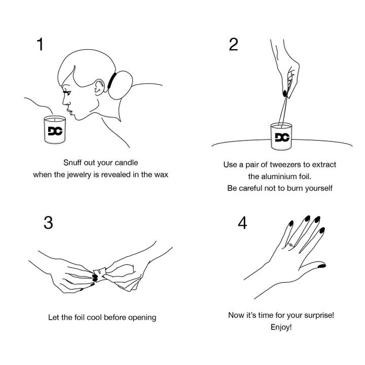 Daniella’s Candles - Vente Bougie en bocal - Bougie bijoux fleur de pommier et vanille3