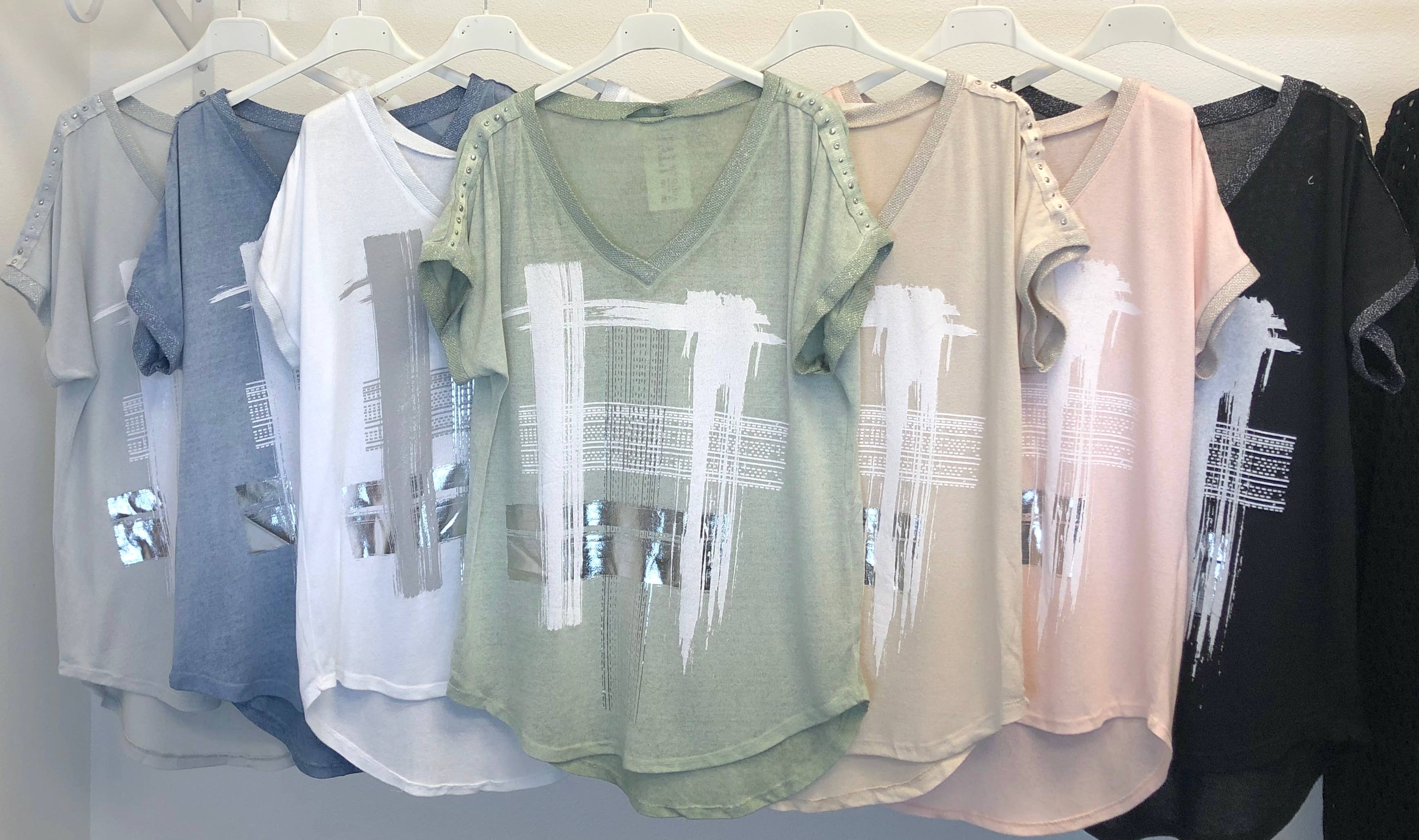 Look Mode Usa - Vendita all'ingrosso Maglietta - Donna - Top donna con stampa a quadri10