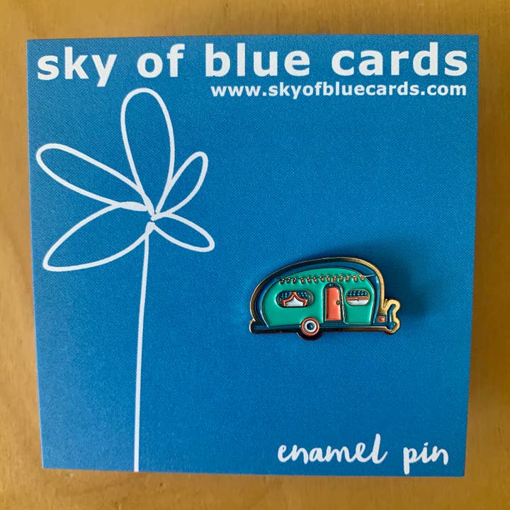 Campista - Alfinete de esmalte por atacado de Sky of Blue Cards