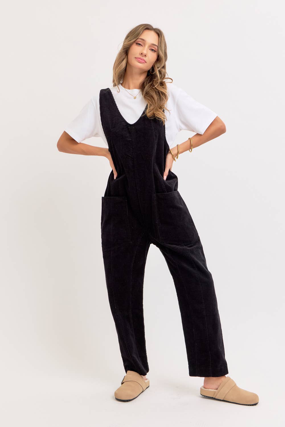 Sweet Lovely by Jen - Wholesale Overalls - Women's - PULL-ON-STYLE CORDUROY OVERALL JUMPSUIT37