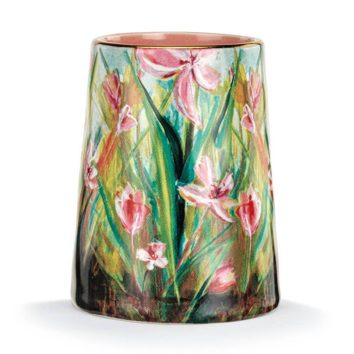 Floral Stems Picked With Love Vase - 2x3in for wholesale by DEMDACO