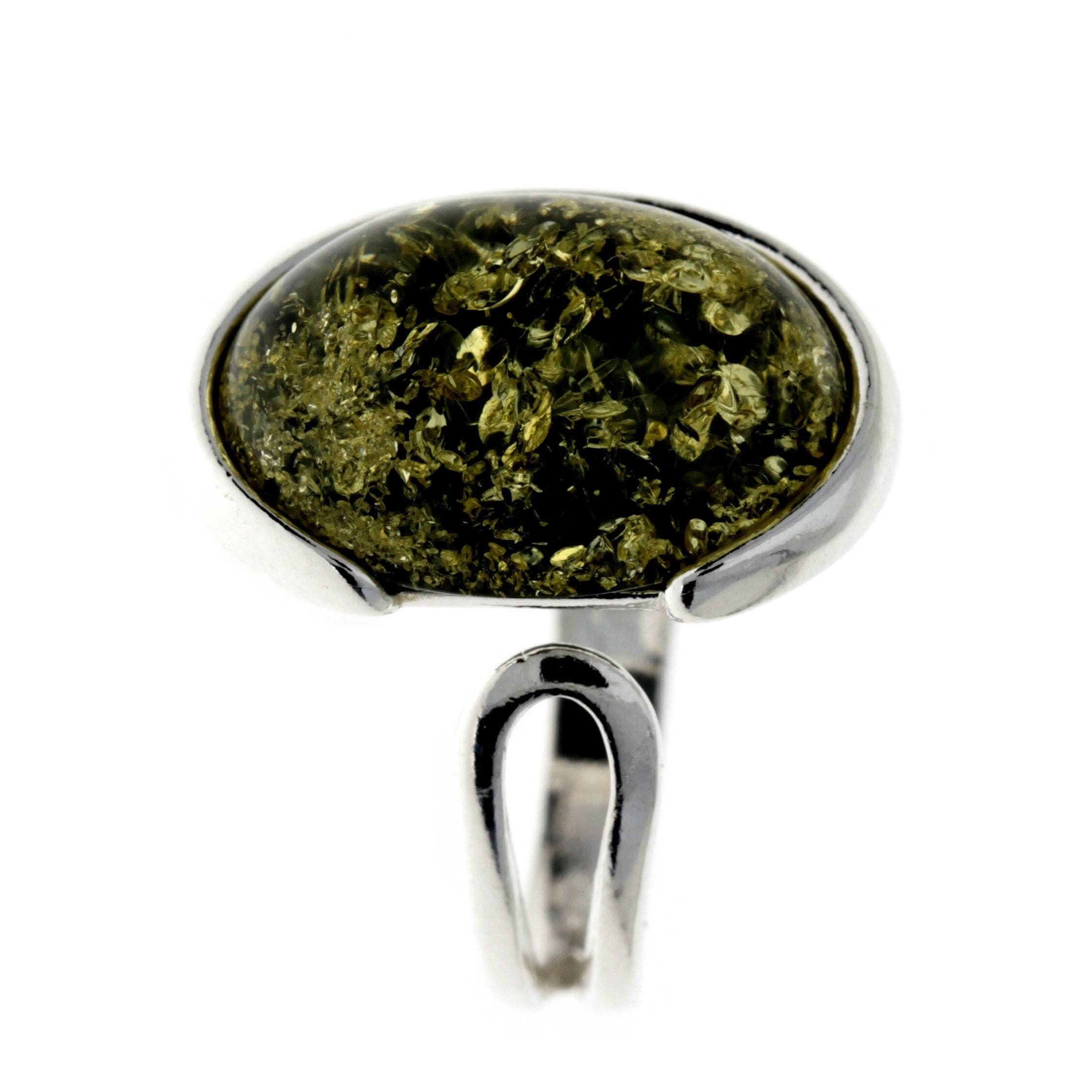 SilverAmber Jewellery - Wholesale Cocktail/gelegenheidsring - Verstelbare ring van 925 sterling zilver met Baltisch barnsteen - GL4648