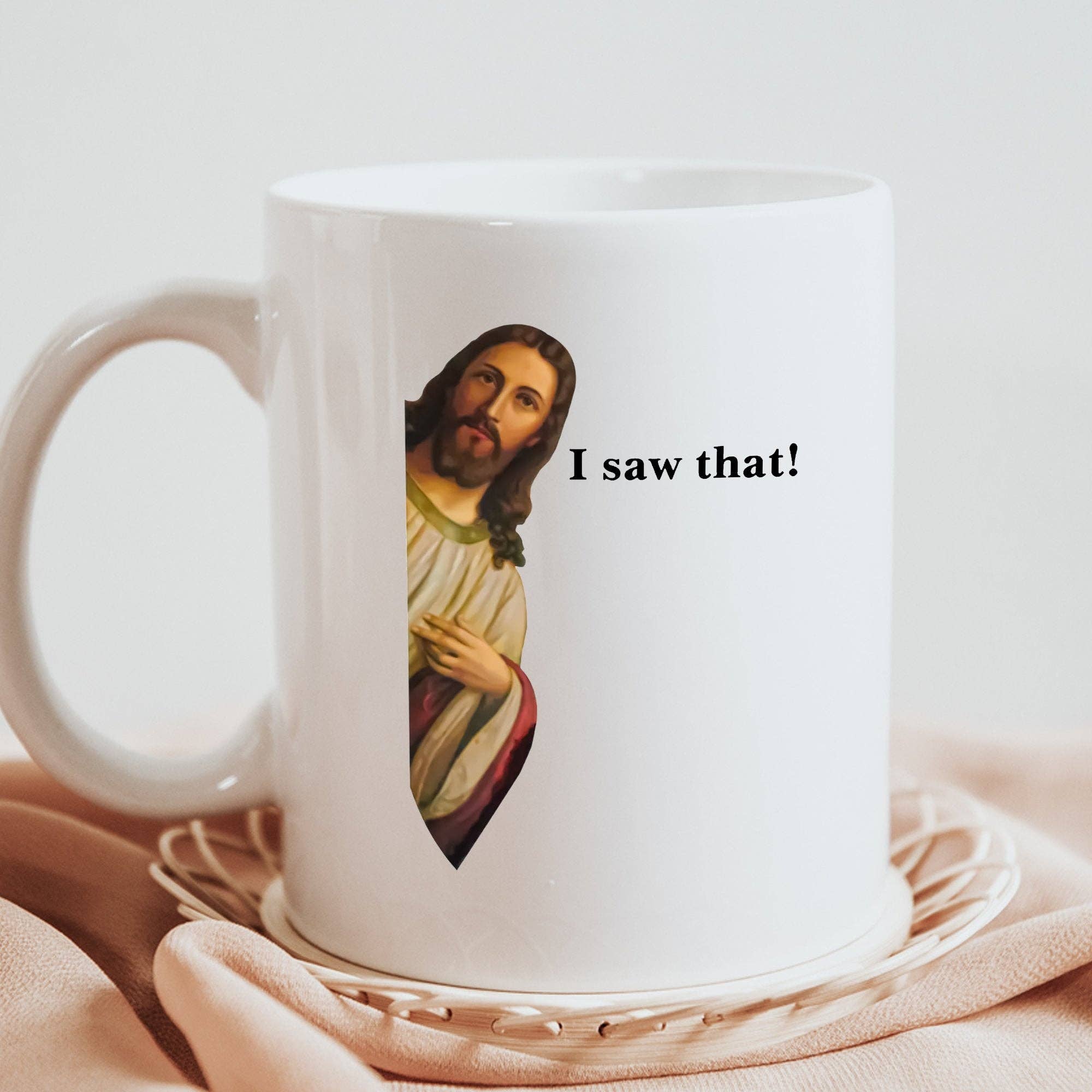 Sticker Bull - Wholesale Coffee Mug - Jesus I Saw That 11oz Coffee Mug6