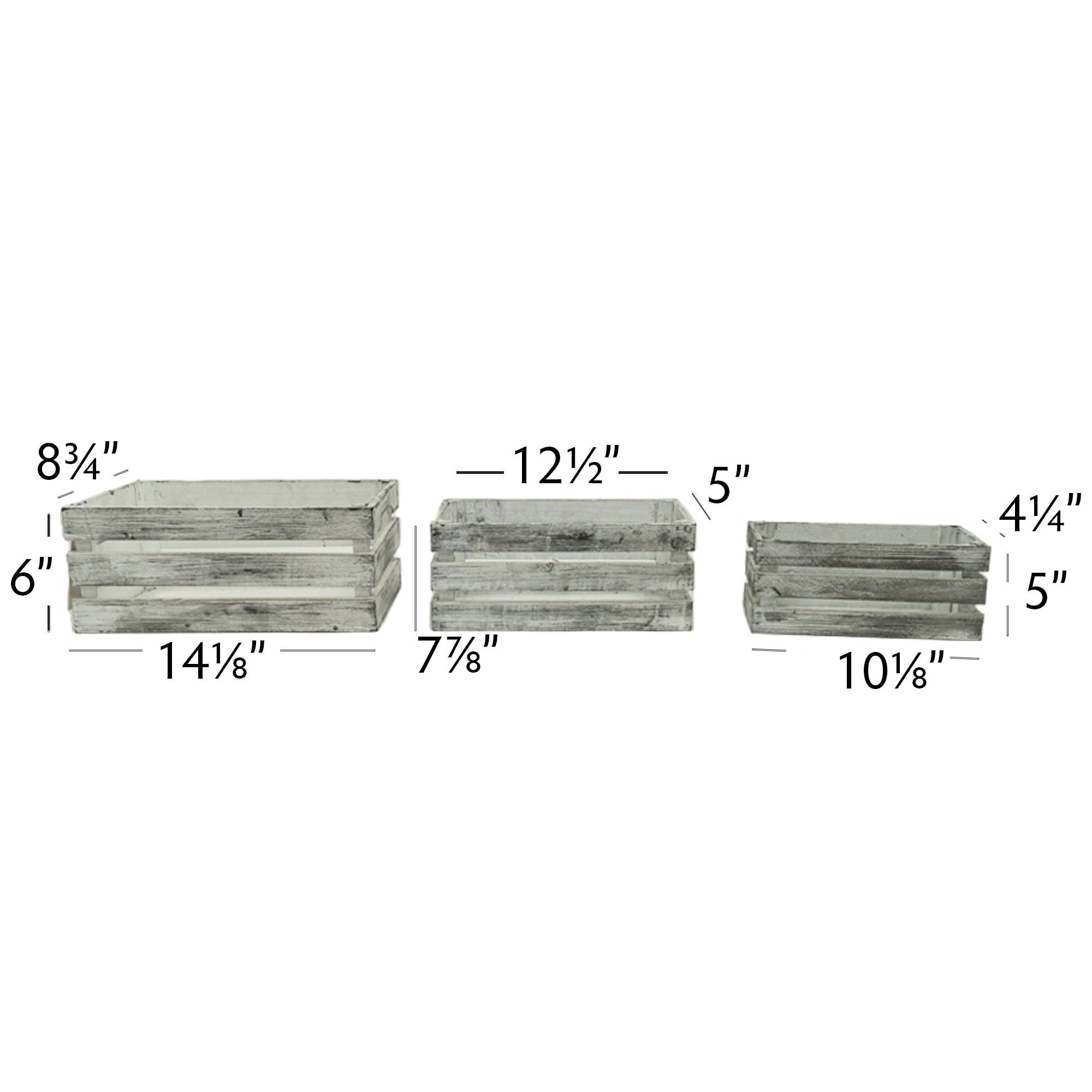 Portofino International Trading, USA - Wholesale Decorative Box - Decorative Storage Crate Three Piece Set1