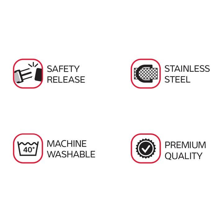 Red Dingo Australia - Wholesale Pet Collar - Cat - Cat Collar Paw Impressions Black 12mm2