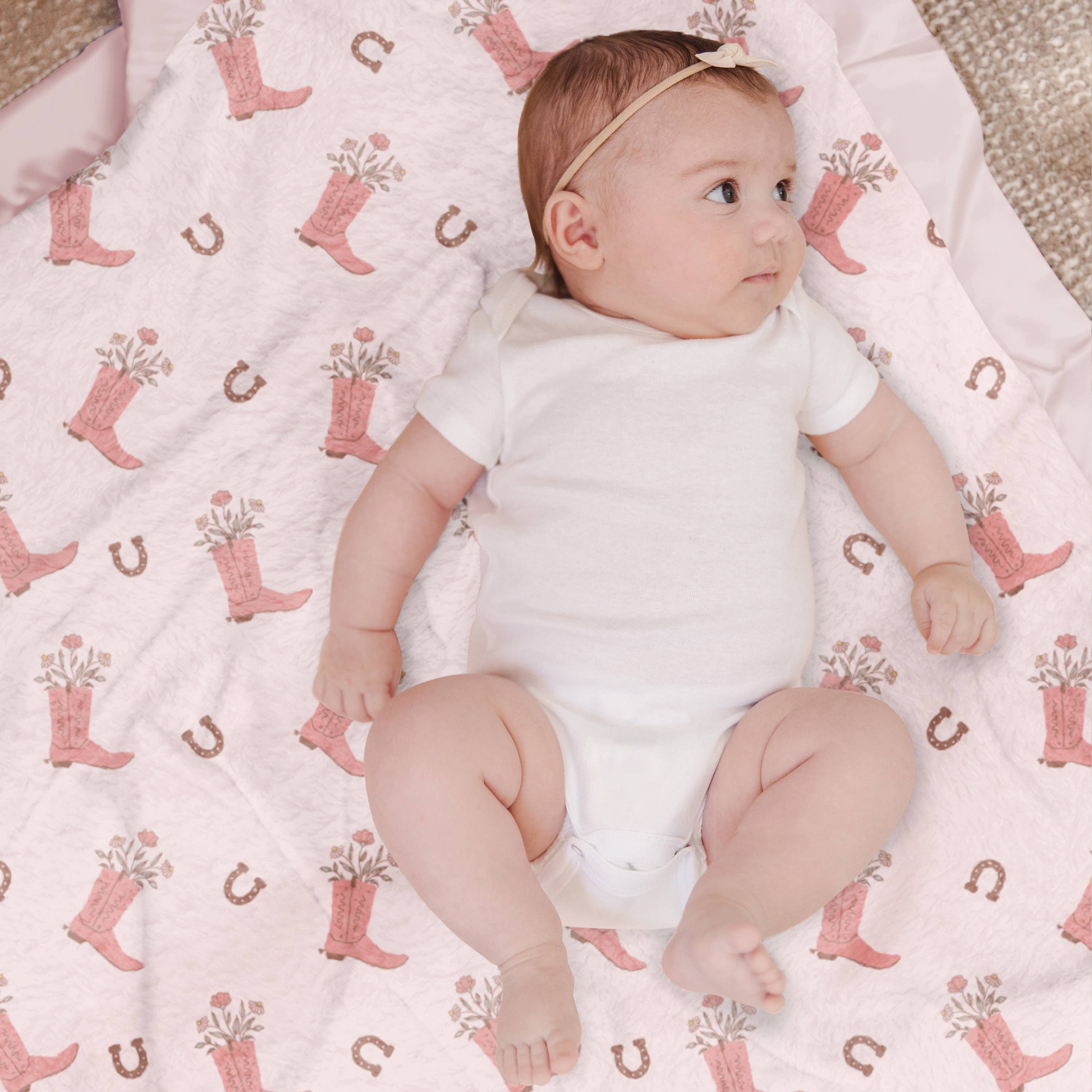 JuJuBe - Wholesale Bedding Blanket - Kids & Baby - Reversible Baby Blanket Bloomin' Boot4