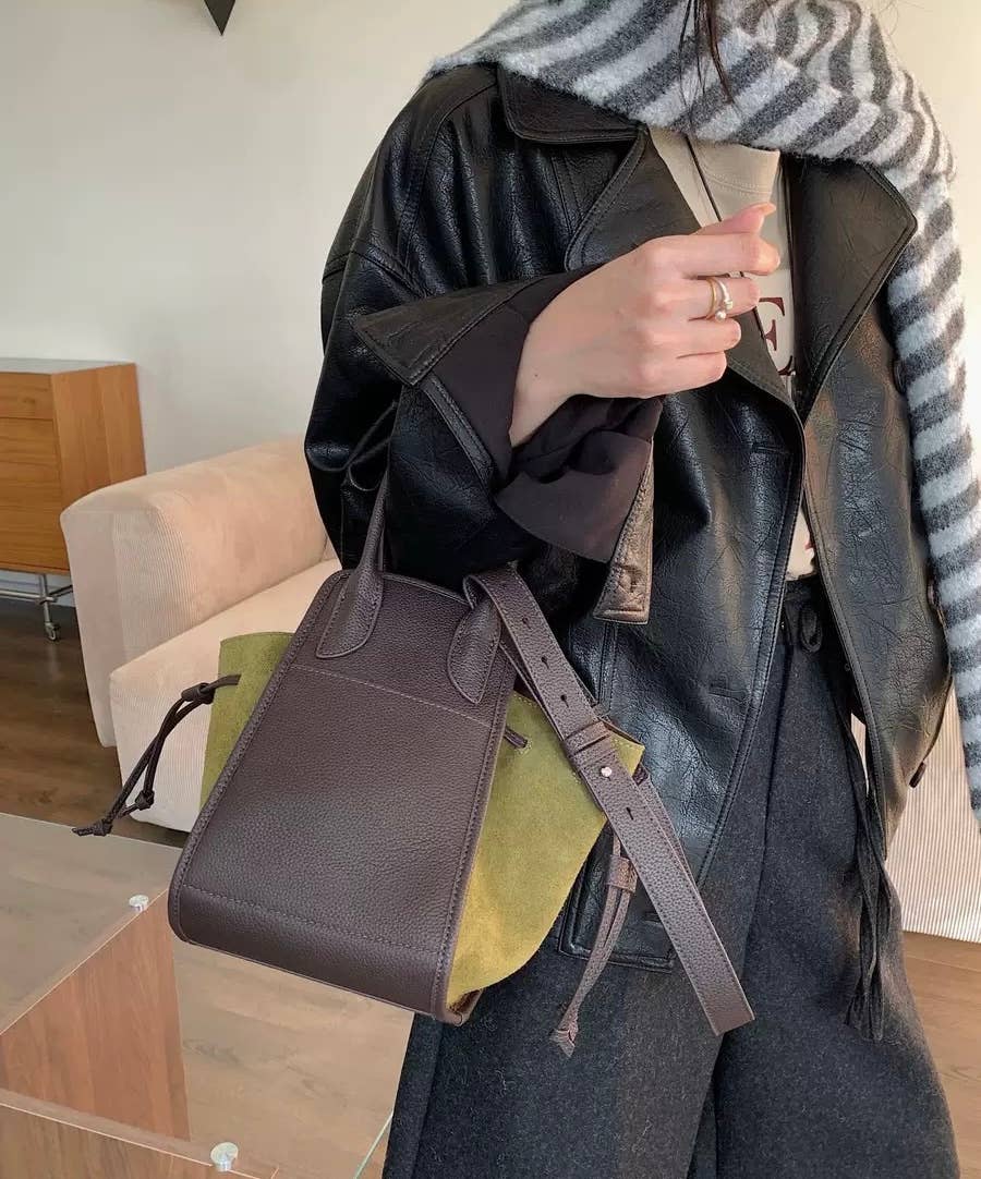 Sook Stainable - Wholesale Draagtas - Dames - Schoudertas met trekkoord van volnerfleer14