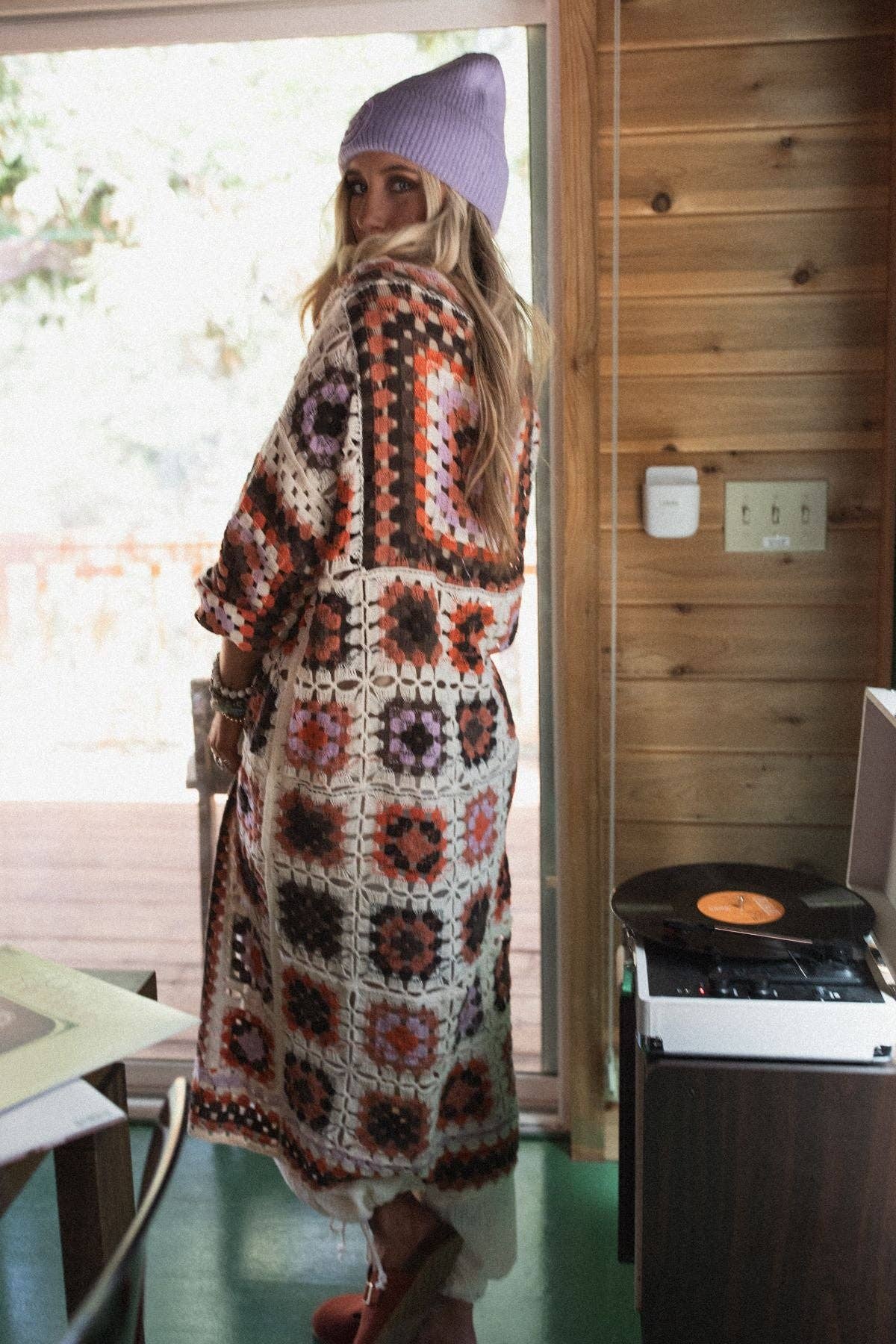 Three Bird Nest - Wholesale Cardigan - Women's - Soulful Wanderer Crochet Duster - Brown Multi8