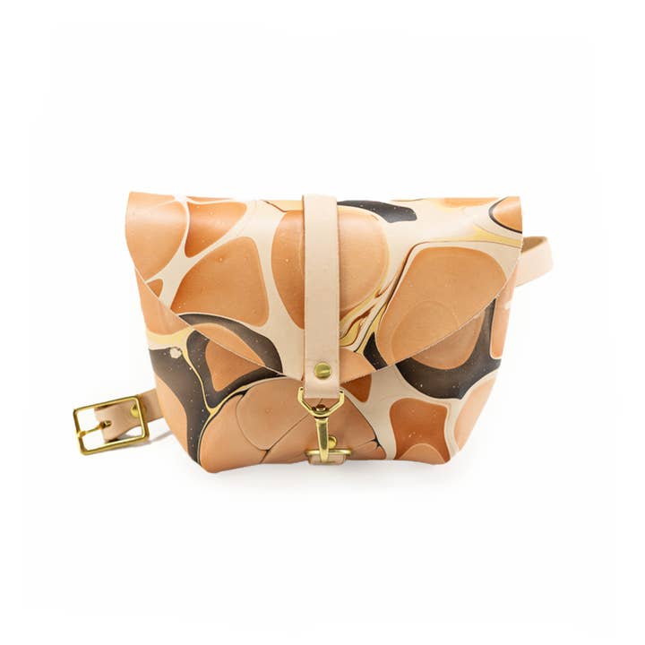 Glad & Young Studio - Wholesale Belt Bag - Women's - Big Sister Fanny Pack - Marbled Neutral