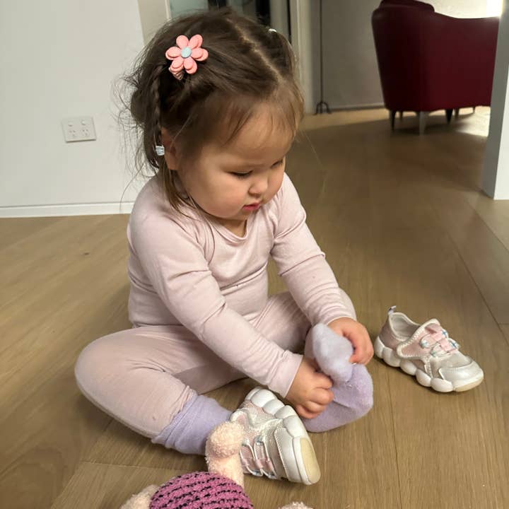 Sweet Cheeks Merino - Wholesale Sleepwear set – Kids - Organic Merino Pyjamas | Pale Pink5