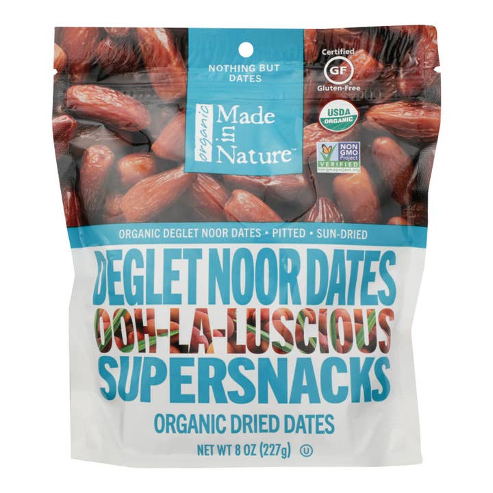 Ware Spark - Wholesale Dried/Dehydrated Fruit - Made In Nature - Dates Neglet Noor - Case Of 6 - 8 Oz