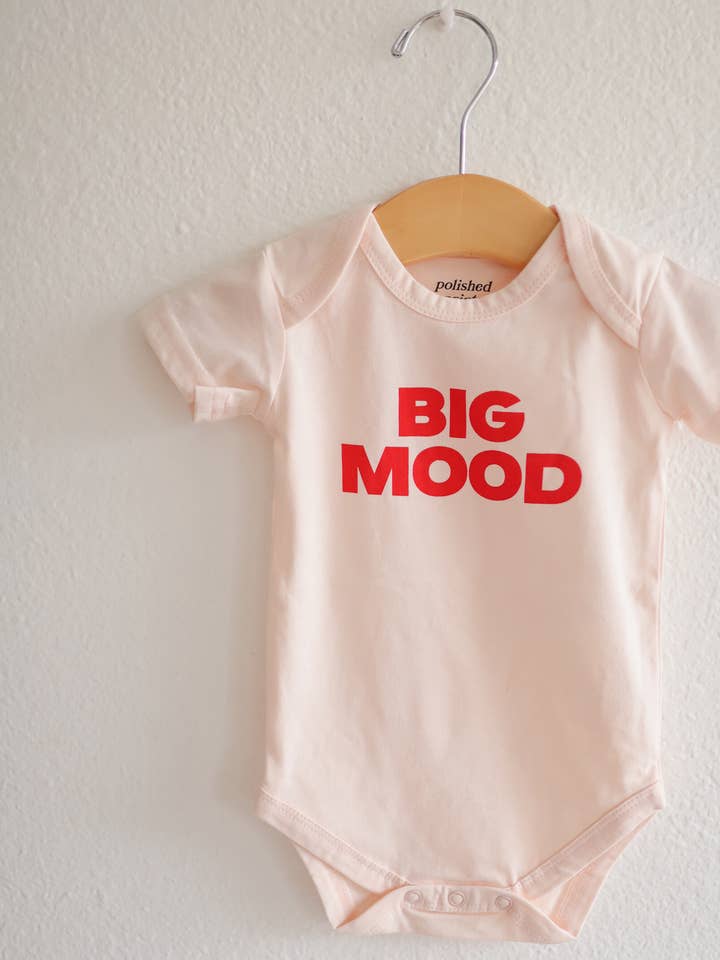 Polished Prints - Wholesale Bodysuit (Non-Footed) - Baby - Baby onesie, Big Mood, baby boy clothes, baby girl, baby