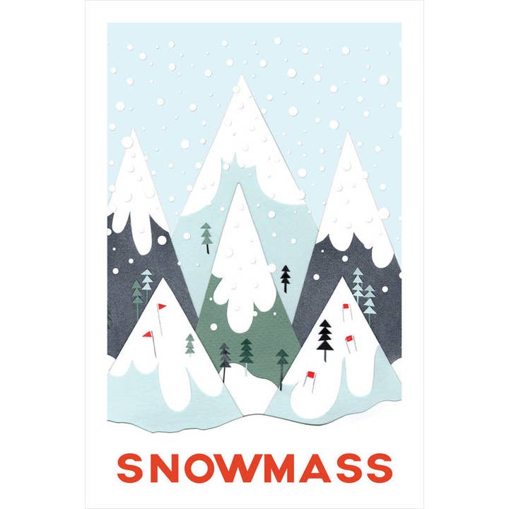 "Snowmass Snedækkede Skibjerg" – En Lysende Alpin Flugt for engroshandel hos Lilybart LLC