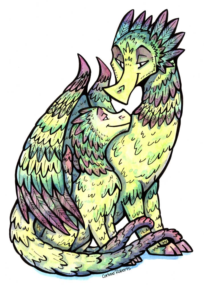 Sticker - Together for wholesale by Corinne Roberts Illustration