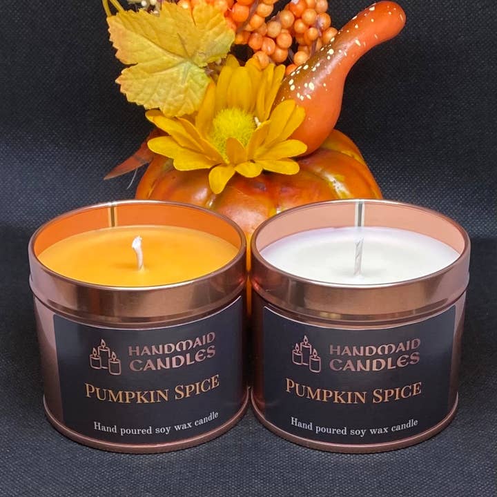 Pumpkin Spice Scented Candle for wholesale by HandMaid Candles