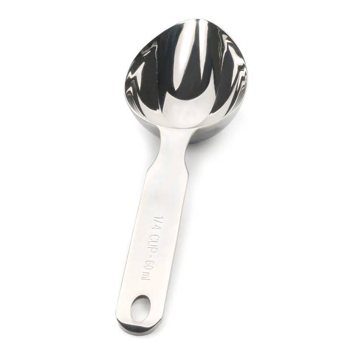 RSVP International - Wholesale Measuring Spoon - Oval Measuring Scoop - 1/4 Cup