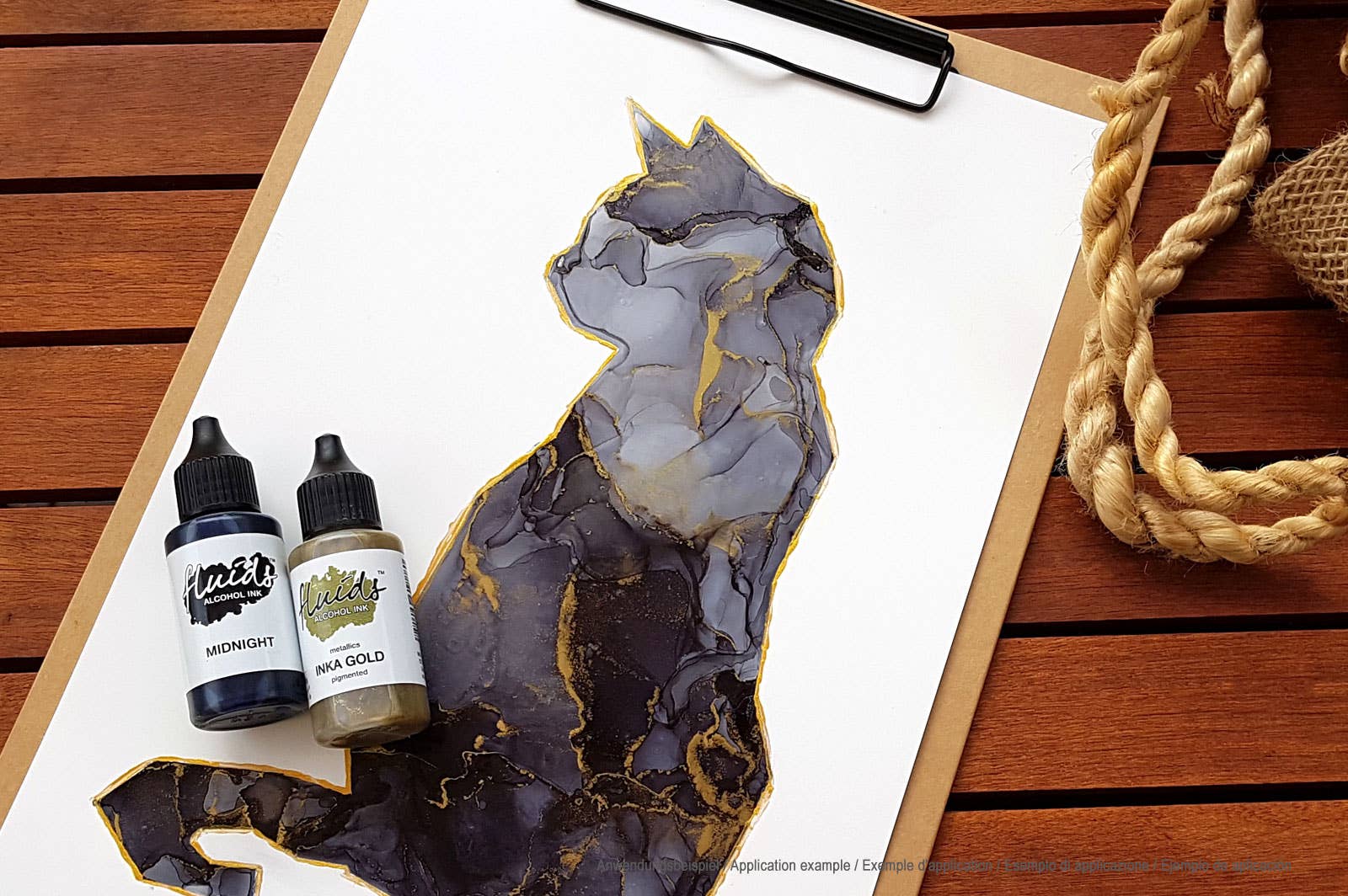 Octopus Concept GmbH – wholesale Painting paper – Alcohol ink paper, 15 sheets bound, 525g/m²2