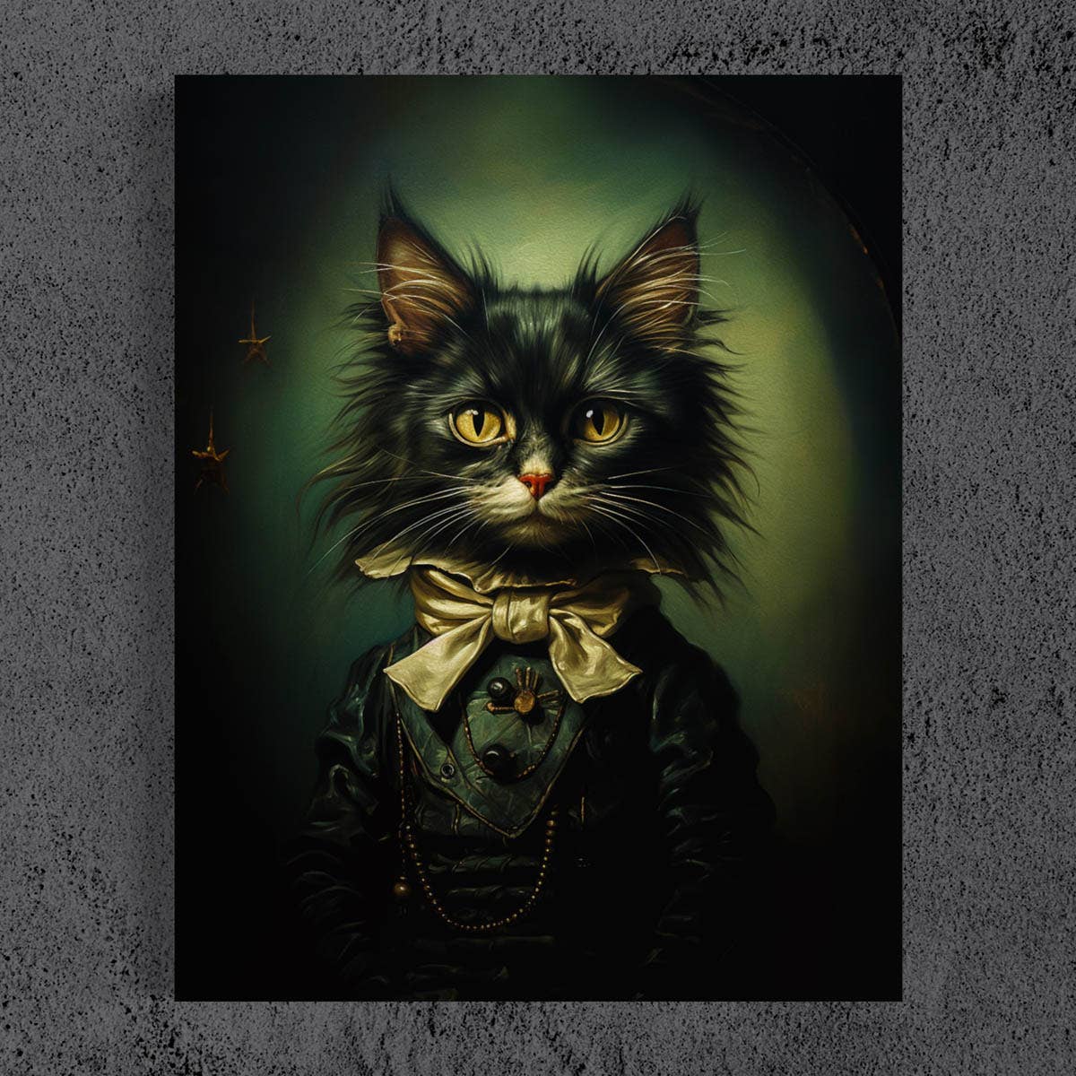Salty Alyce - Wholesale Art Print - Gentleman Cat Vintage Portrait Wall Art 31AS2