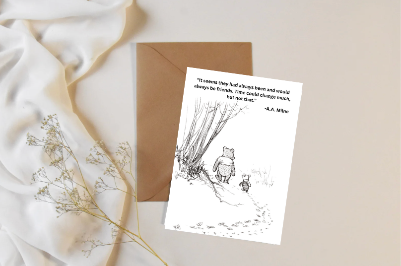 Party Collective - Wholesale Friendship Card - Winnie the Pooh Card3