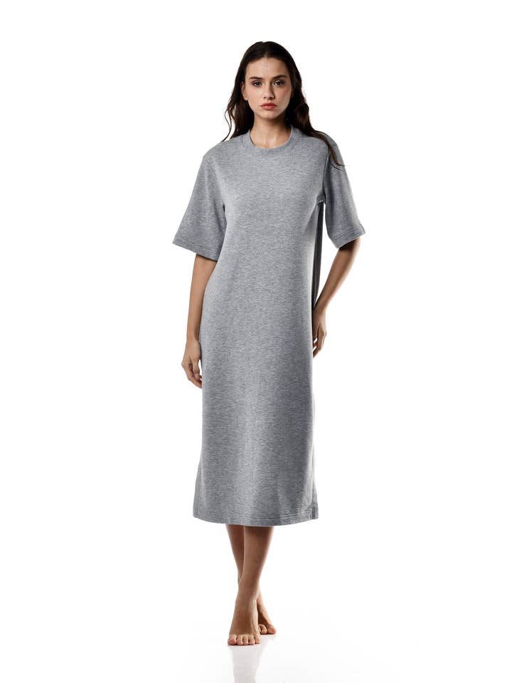 JUANA Robe grise pour la vente par Peau Bronzée