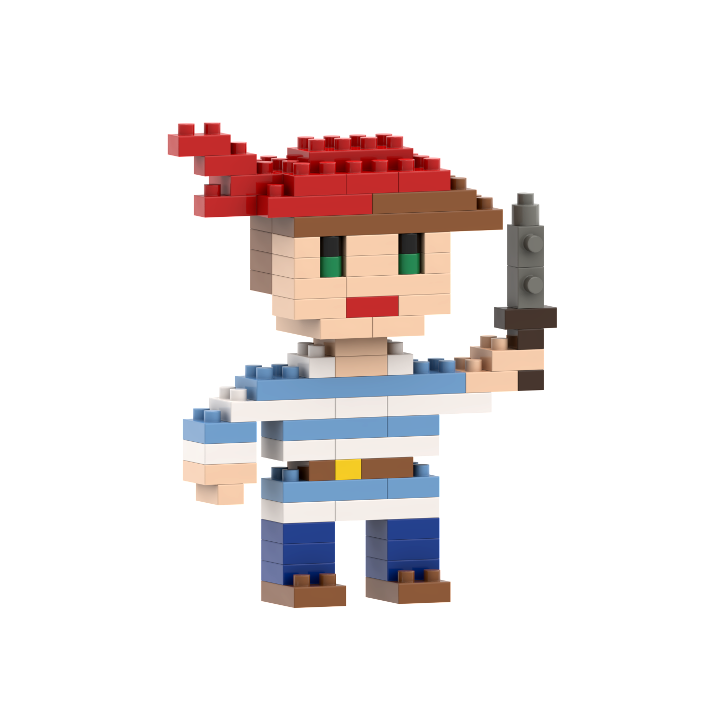 Brixies – Construir brinquedo - Crianças por atacado – Cartão postal pirata BRIXIES2