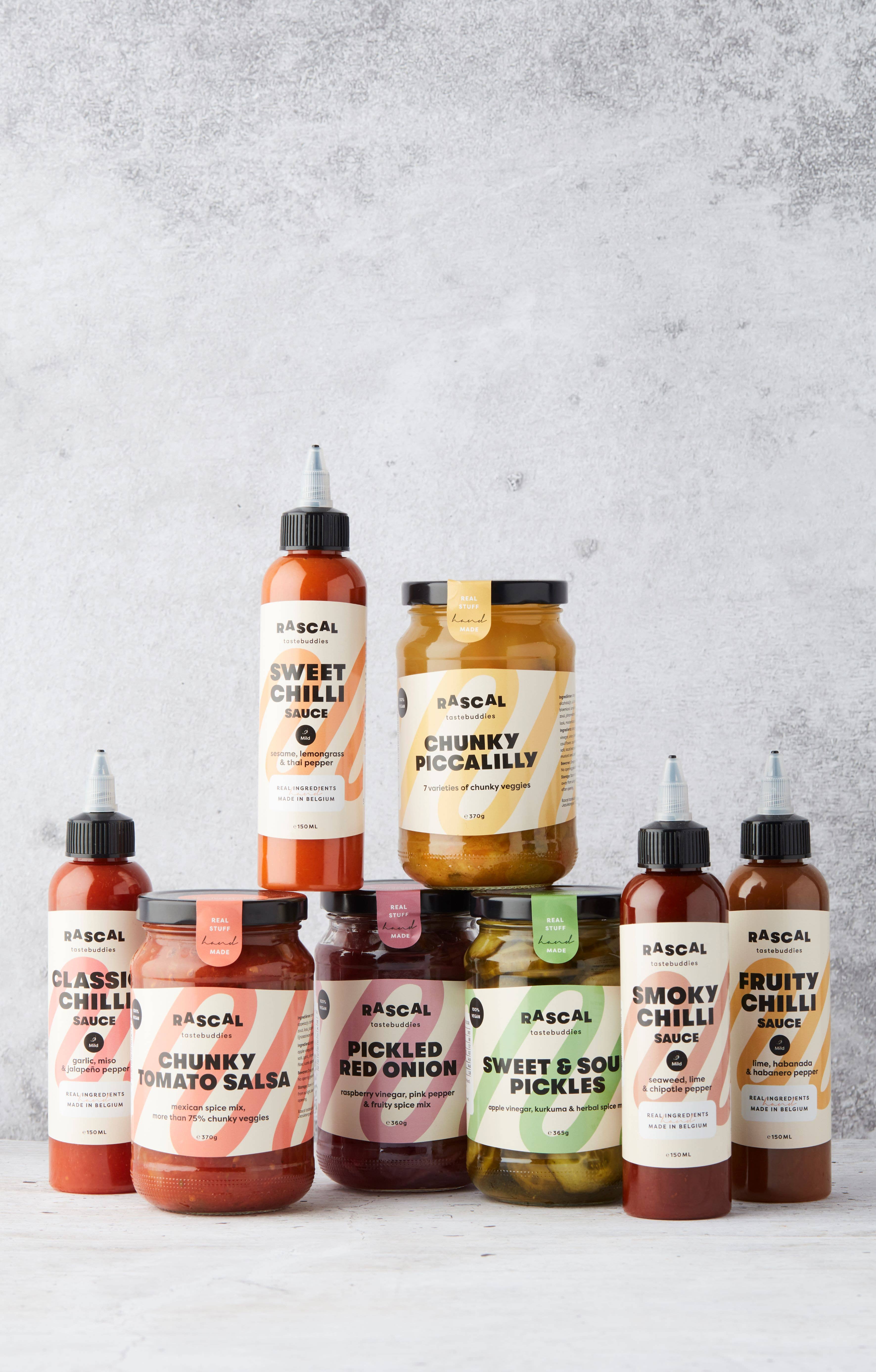 Rascal tastebuddies - Vente Sauces piquantes - Chunky Piccalilly - Sauce aux légumes frais en morceaux3