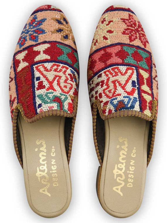 Women's Sumak Kilim Mules - Size 11 for wholesale by Artemis Design Co.