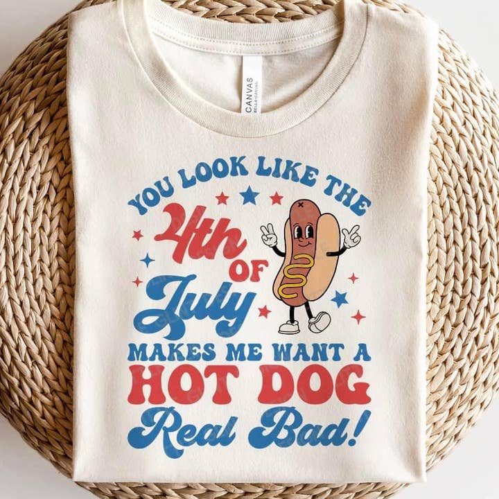 The Branded A Tees - Wholesale T-Shirt (Graphic) - Women's - Makes Me Want Hotdog | T-shirt