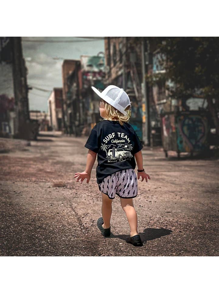 Black Boys Clothes The Surf Team Tee - USA made for wholesale on Faire5