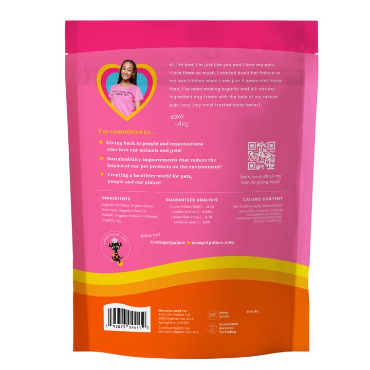 Ava's Pet Palace - Wholesale Pet Treats - Dog - Organic Baked Dog Treats - Cheeze Pleeze6