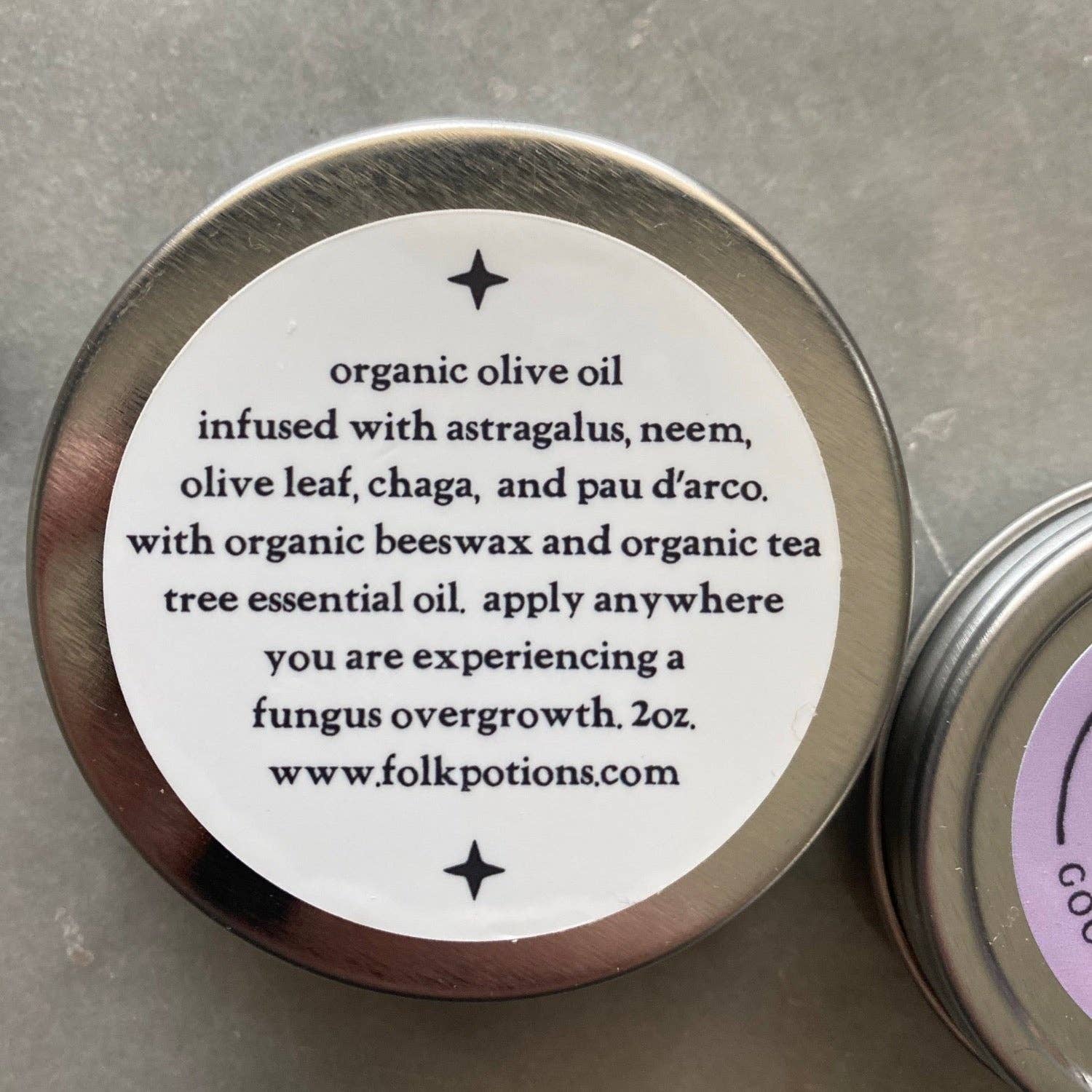 Folk Potions - Wholesale Healing Salve/Balm/Cream - Goodbye Fungi Salve - 2oz1