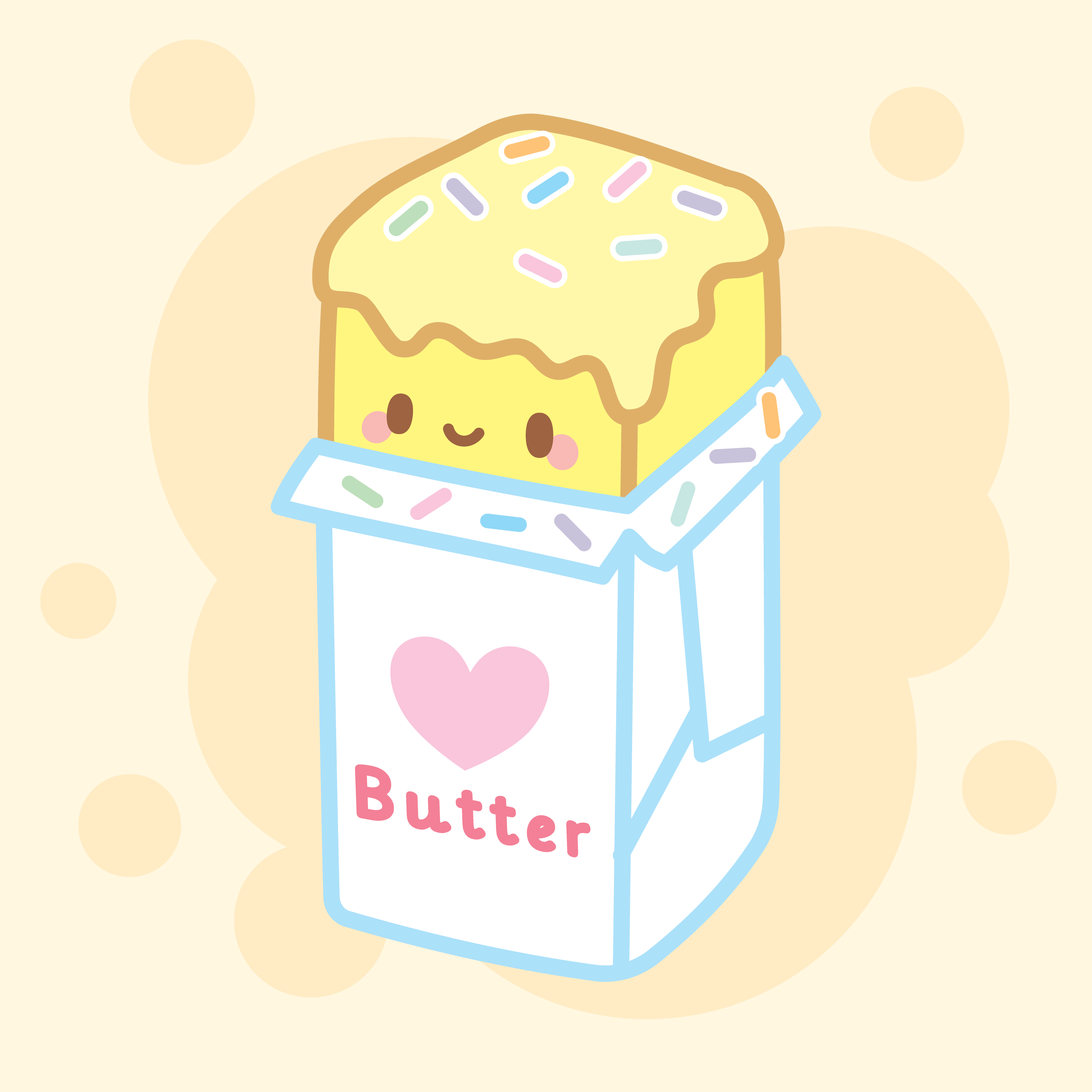 Paper and Sprinkles - Wholesale Bookmark - Cute Butter Bookmark   1