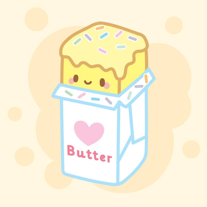 Paper and Sprinkles - Wholesale Bookmark - Cute Butter Bookmark 1