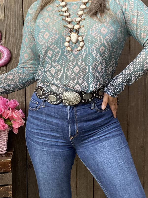 luluclothes - Wholesale T-Shirt - Women's - BQ15431 Aztec printed long sleeve tighten women tops5