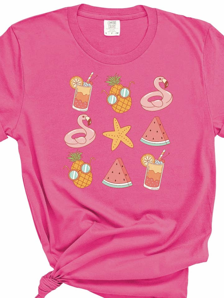 Summer Icon-shirt voor wholesale door Cactus Creek Boutique