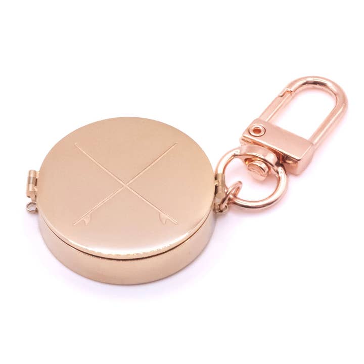 Surf Lip Balm Key Ring in Rose Gold for wholesale by Get Balmy - USA
