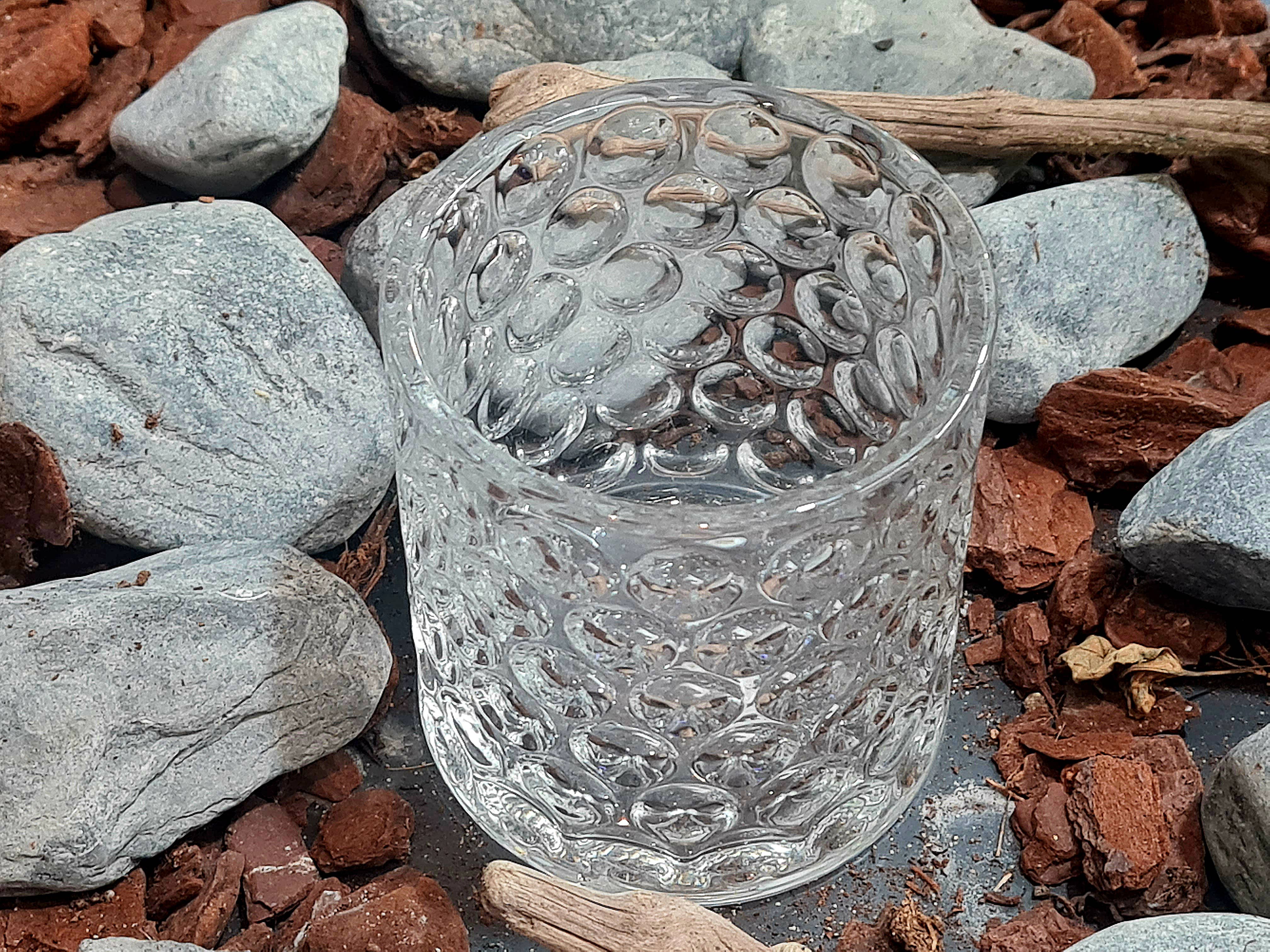 Sostraw & SmartThings - Wholesale Cocktail/Liquor Glass - Japanese Glass - Gift Box + Granite Ice Cubes + Coaster |3376