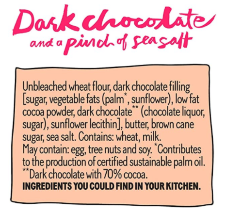 Michel et Augustin - Wholesale Cookie - 1 case of 18 Bars of Dark Chocolate Pinch of Sea Salt cookie5
