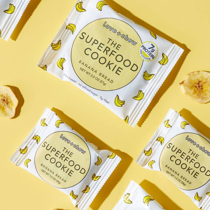 Love + Chew - Wholesale Cookie - BANANA BREAD - 2 OZ - BOX OF 12