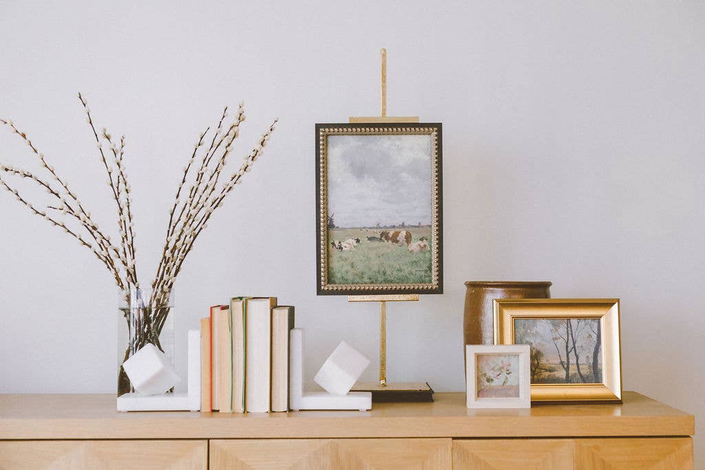 Petal Lane Home - Wholesale Art Print - Cattle on the Pasture Framed Antique Art2