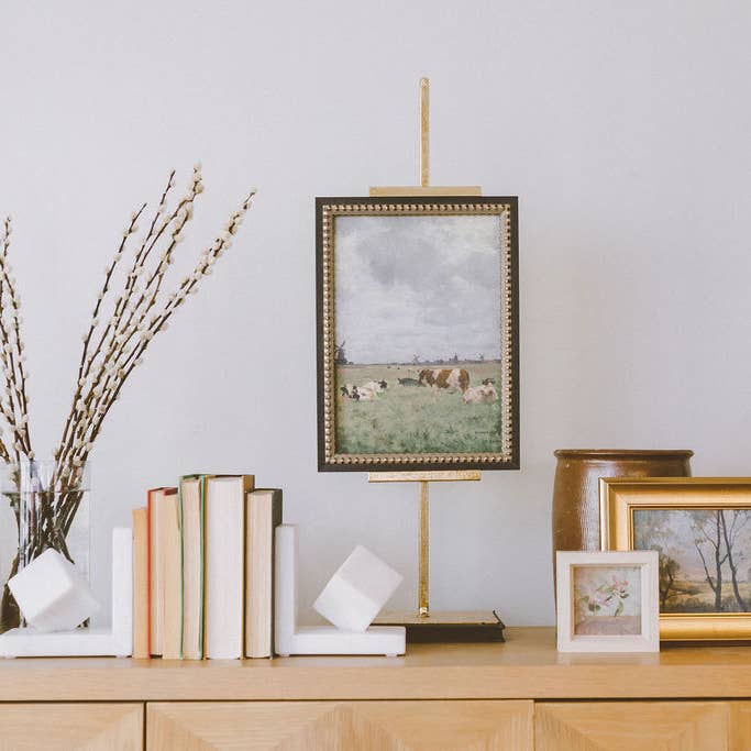 Petal Lane Home - Wholesale Art Print - Cattle on the Pasture Framed Antique Art2