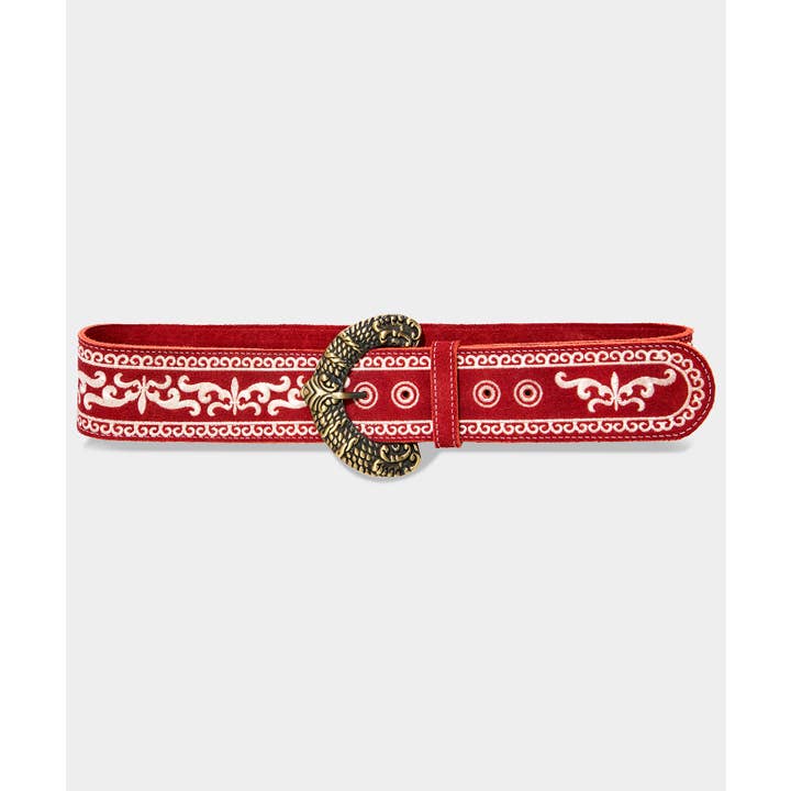 Cinturón Oversize Western Nevada de Ante Bordado para venta al por mayor de Joe Browns