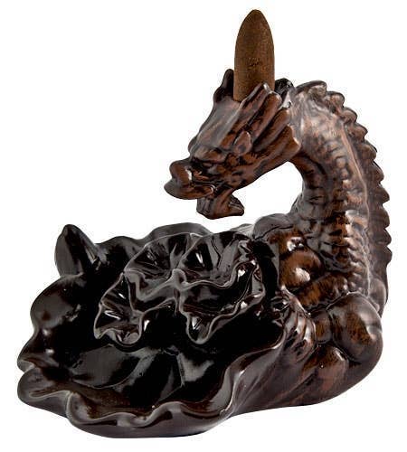 GREENROOTS USA LLC - Wholesale Incense Holder - Dragon Backflow Incense Burner - 5"X5"