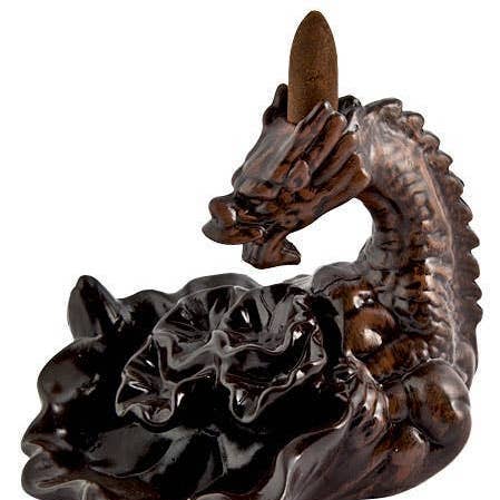 GREENROOTS USA LLC - Wholesale Incense Holder - Dragon Backflow Incense Burner - 5"X5"0