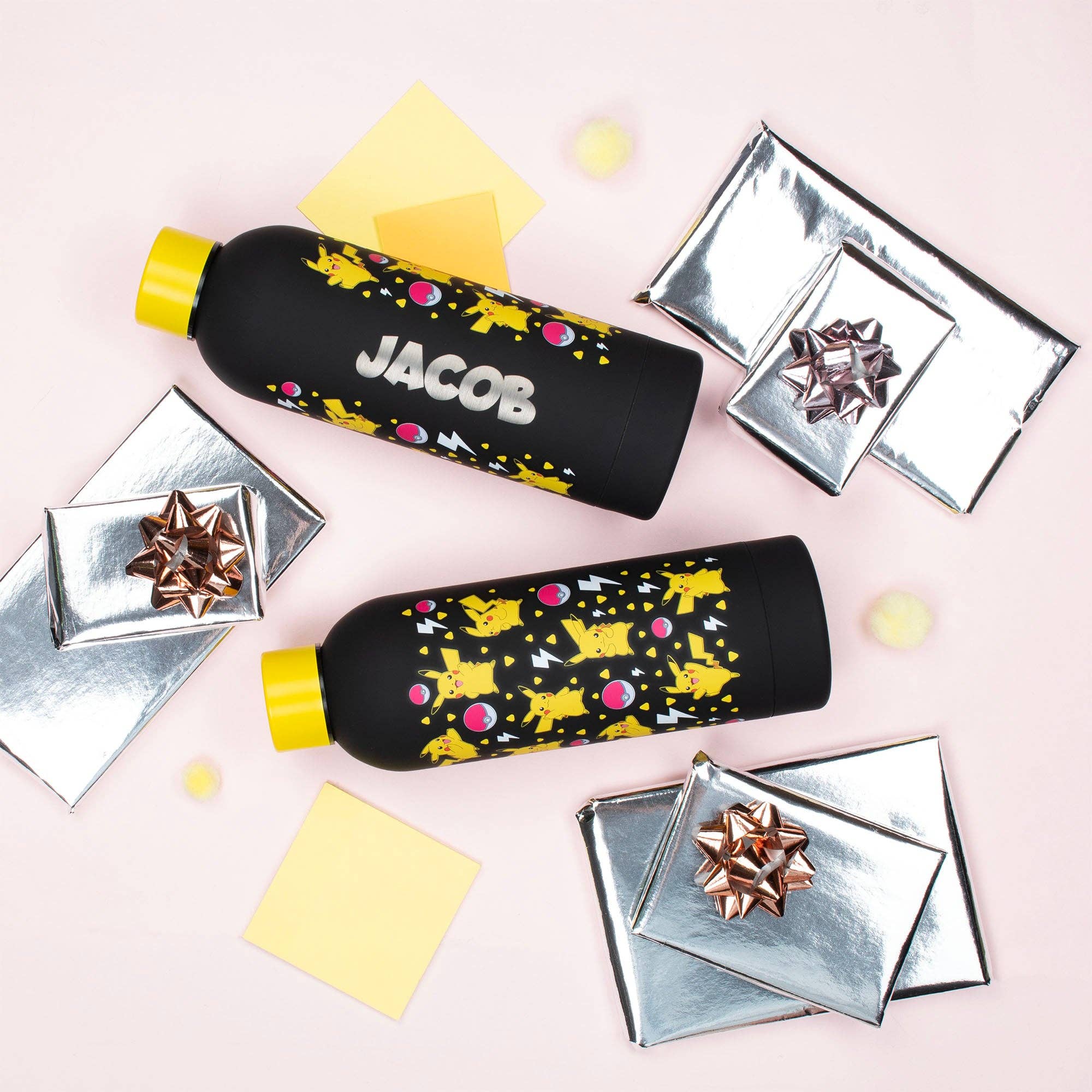 Fringoo Group Ltd - Wholesale Water Bottle - Stainless Steel Bottle - Pokemon Yellow1