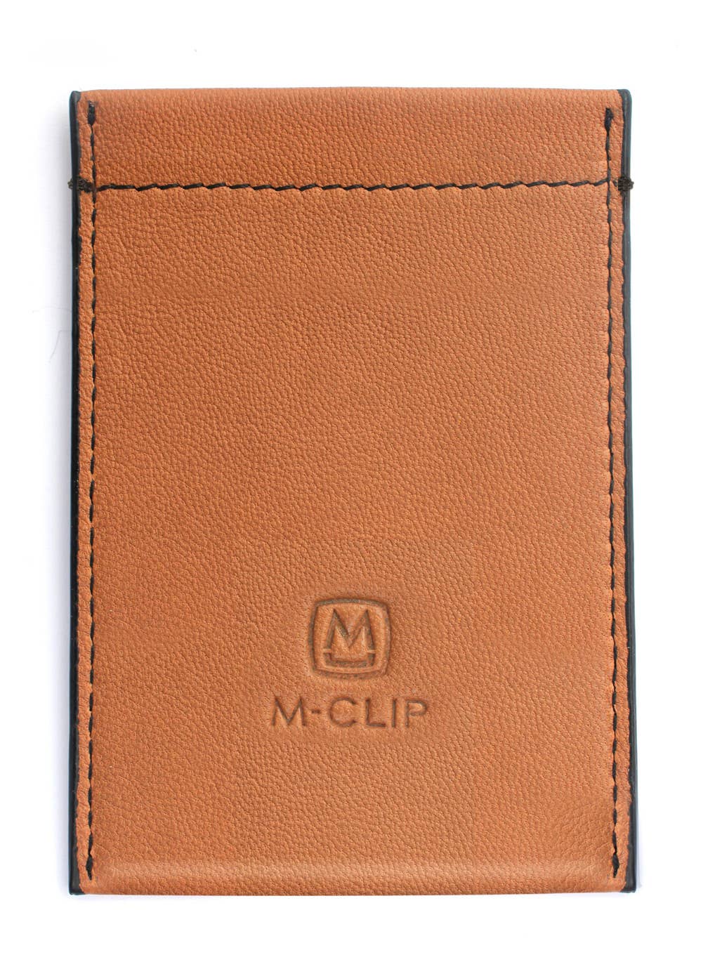 M-Clip - Wholesale Card Holder - Unisex - Tan Leather RFID Case - Vertical0
